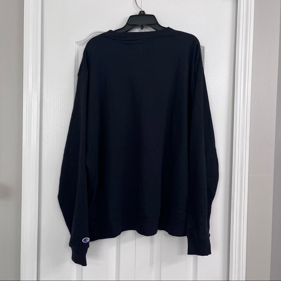 Champion mens crew neck sweatshirt black XL - Picture 2 of 6